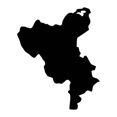 Qubadli bölge haritası, Azerbaycan idari bölümü.