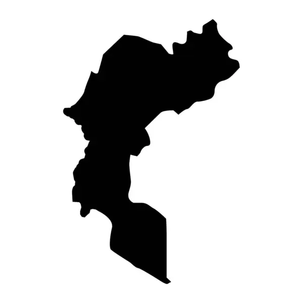 Карта Кахского Района Административное Деление Азербайджана — стоковый вектор