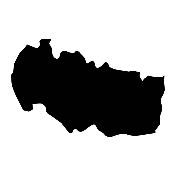 Ujar Distriktskarta Administrativ Indelning Azerbajdzjan — Stock vektor