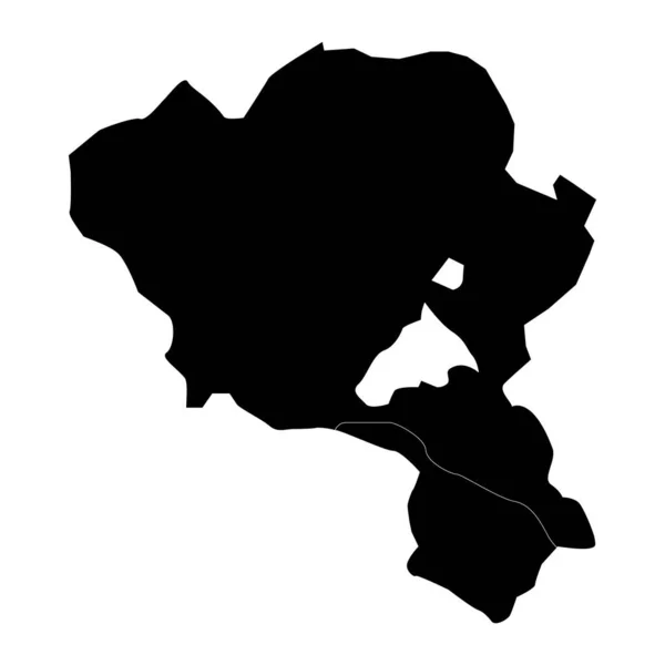 Карта Ходжалинского Района Административное Деление Азербайджана — стоковый вектор