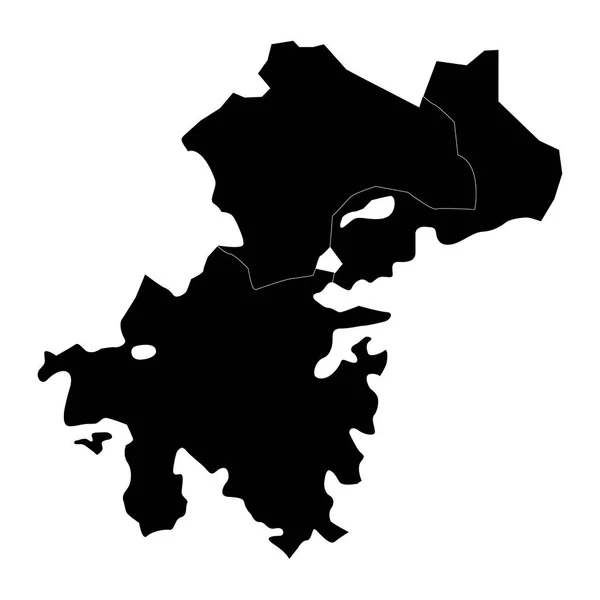 Карта Ходжавендского Района Административное Деление Азербайджана — стоковый вектор