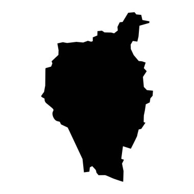 Kangarli bölge haritası, Azerbaycan idari bölümü.