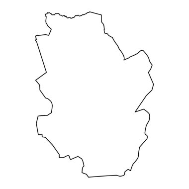 Morazan departmanı haritası, El Salvador idari bölümü..