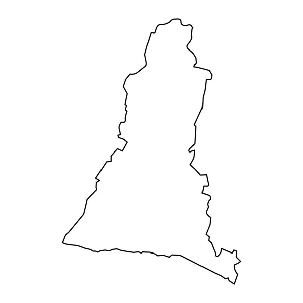 Mapa Departementu Libertad Administrativní Oddělení Salvadoru — Stockový vektor