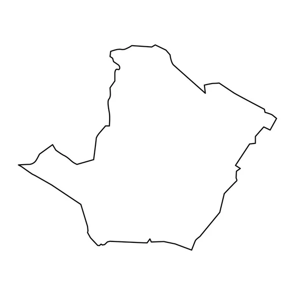Карта Департамента Сонсонате Административное Деление Сальвадора — стоковый вектор