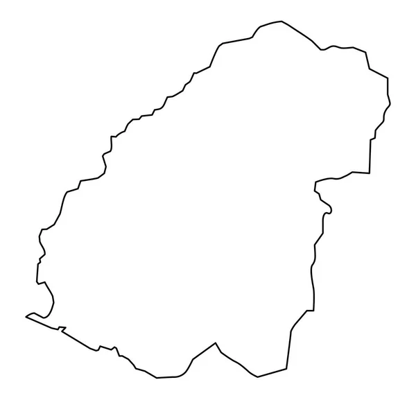 エルサルバドルの行政区画 アワチャ県地図 — ストックベクタ
