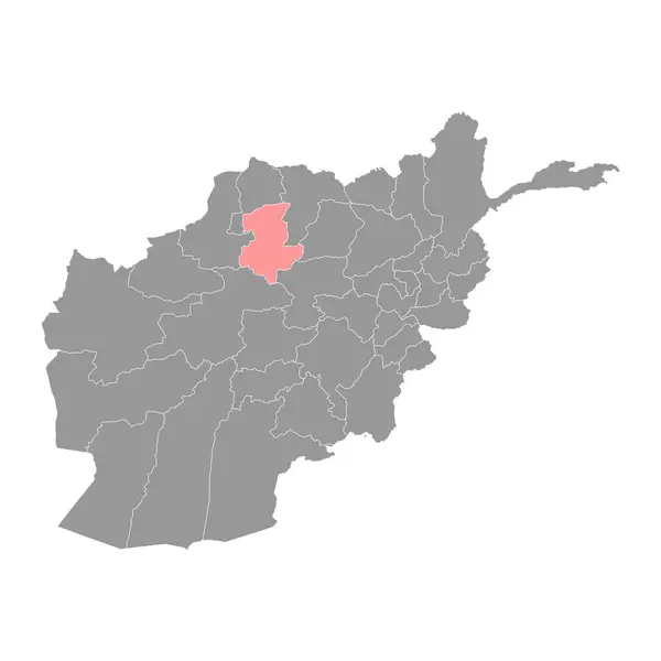 アフガニスタンの行政区画であるSar Pol州の地図 — ストックベクタ