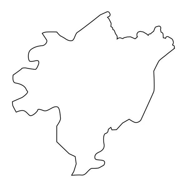 Aghjabadi Bölge Haritası Azerbaycan Idari Bölümü — Stok Vektör