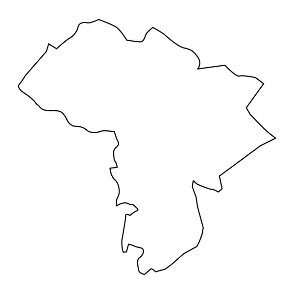 Carte District Aghstafa Division Administrative Azerbaïdjan — Image vectorielle