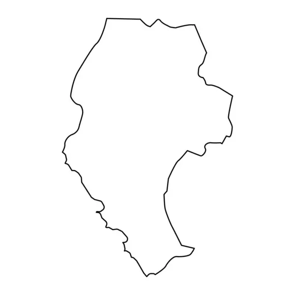 Agdash District Map Administrative Division Azerbaijan — Stock Vector