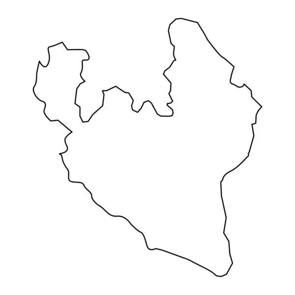 Карта Району Гадабай Адміністративний Поділ Азербайджану — стоковий вектор