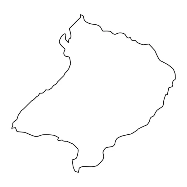 Χάρτης Περιοχής Ismayilli Διοικητική Διαίρεση Αζερμπαϊτζάν — Διανυσματικό Αρχείο