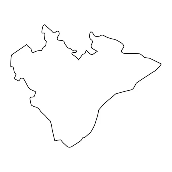 Карта Джебраильского Района Административное Деление Азербайджана — стоковый вектор