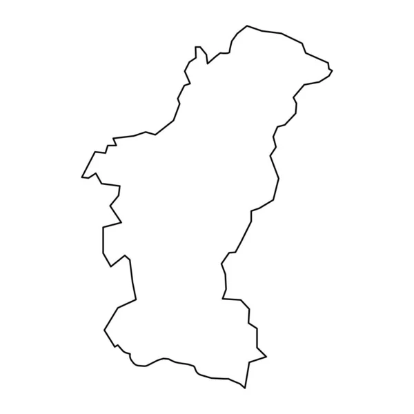 ジュファ地区マップ アゼルバイジャンの行政区画 — ストックベクタ