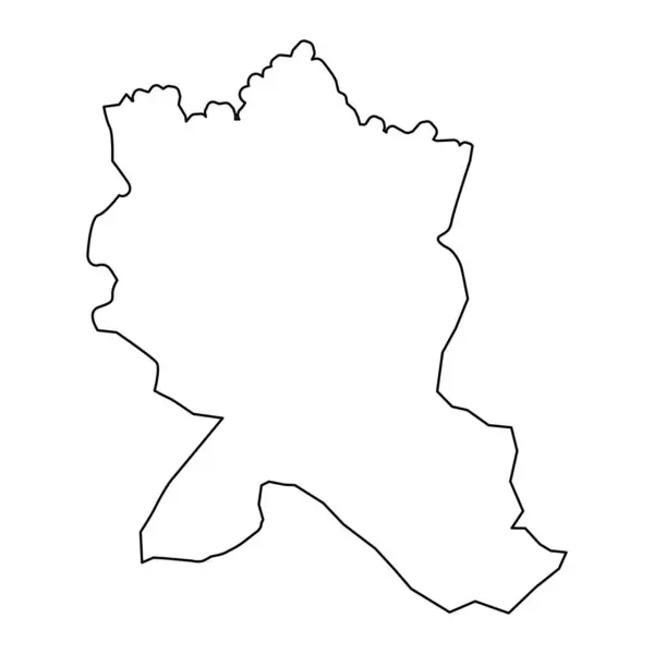 Karte Des Distrikts Imischli Verwaltungsbezirk Von Aserbaidschan — Stockvektor