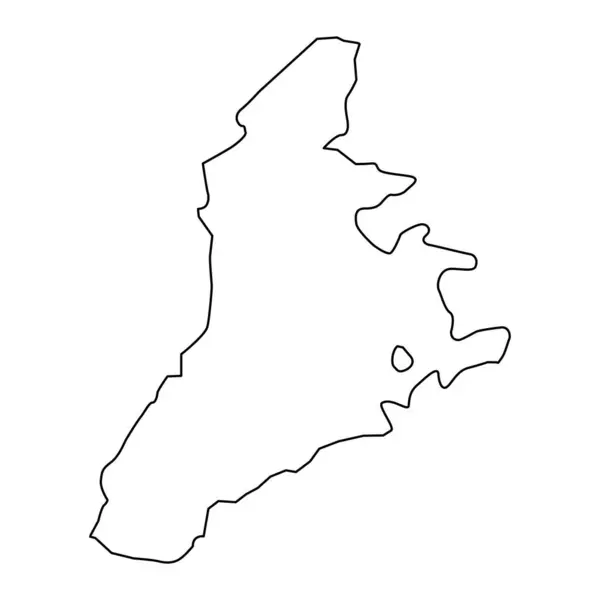 Goranboy Distriktskarta Administrativ Indelning Azerbajdzjan — Stock vektor