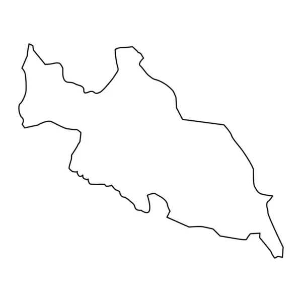 Mapa Hajigabul División Administrativa Azerbaiyán — Vector de stock