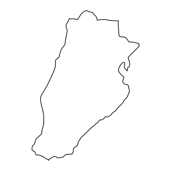 Qabala Mapa Distrito Divisão Administrativa Azerbaijão — Vetor de Stock