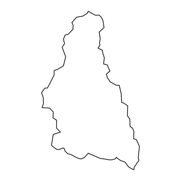 Ordubad Distriktskarta Administrativ Indelning Azerbajdzjan — Stock vektor
