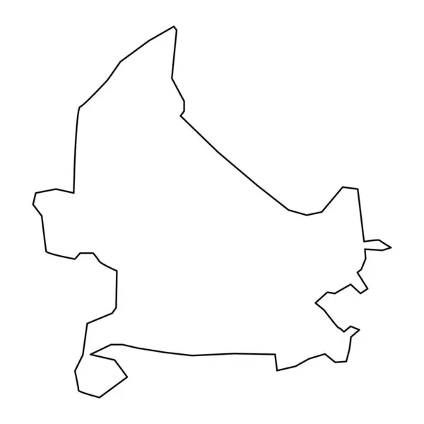 Карта Города Нафталан Административное Деление Азербайджана — стоковый вектор