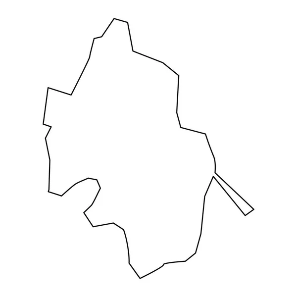 Карта Міста Нахічевань Адміністративний Поділ Азербайджану — стоковий вектор