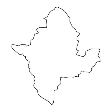 Sharur bölge haritası, Azerbaycan idari bölümü.