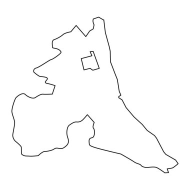 Siyazan district map, administrative division of Azerbaijan. clipart