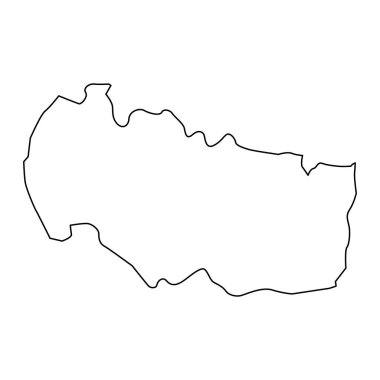 Ujar bölge haritası, Azerbaycan idari bölümü.