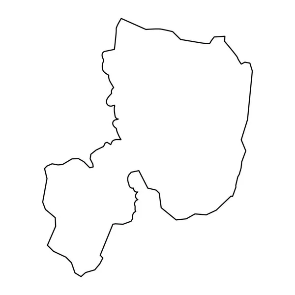 Karte Des Distrikts Salyan Verwaltungseinheit Von Aserbaidschan — Stockvektor