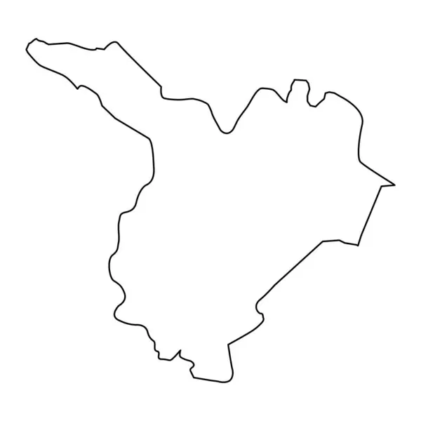 Samukh District Map Administrative Division Azerbaijan — 图库矢量图片