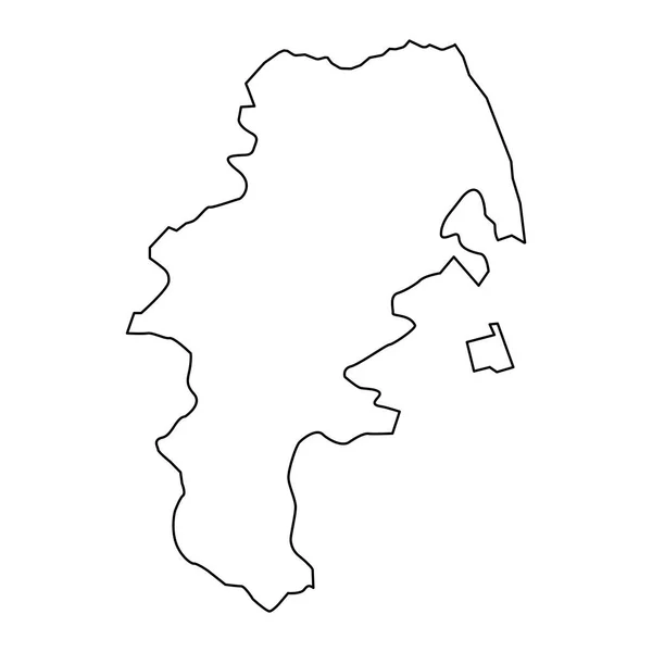 シャブラン地区マップ アゼルバイジャンの行政区画 — ストックベクタ