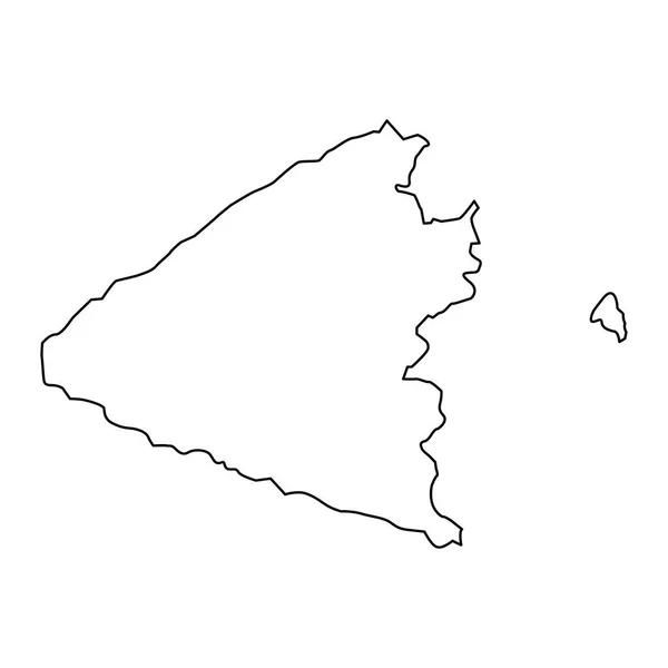 Карта Кубинского Района Административное Деление Азербайджана — стоковый вектор