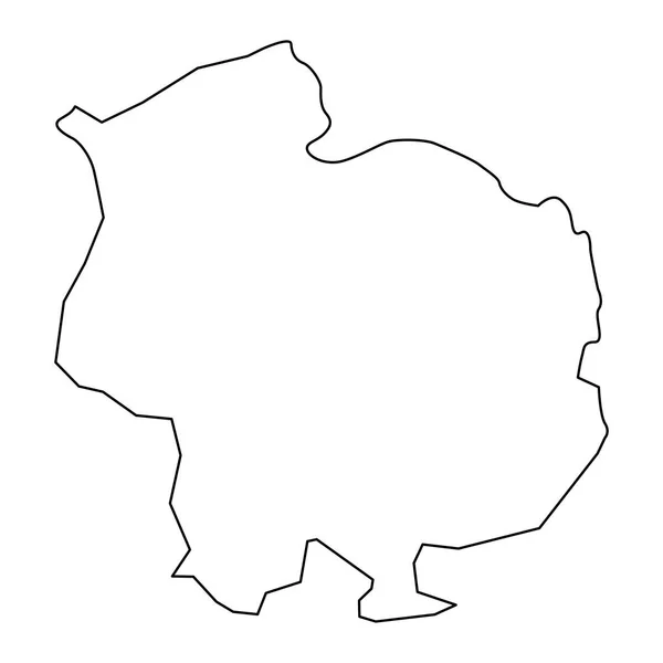 Saatly District Map Administrative Division Azerbaijan — 图库矢量图片
