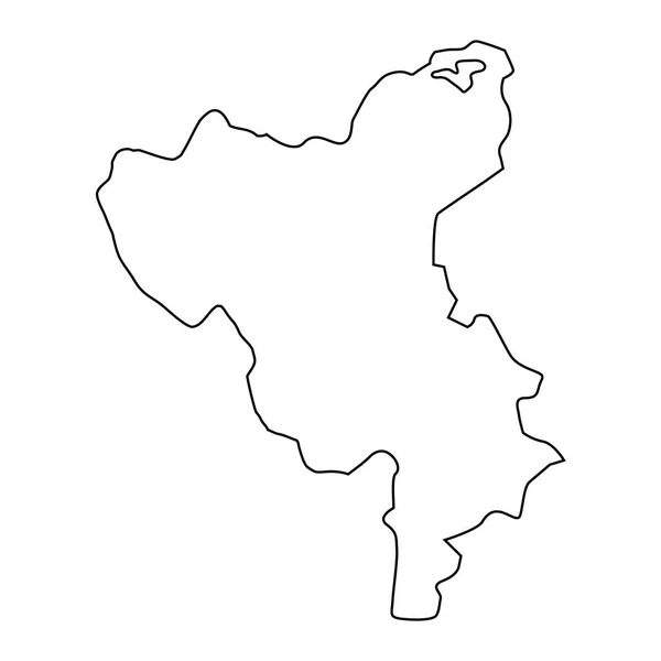 Карта Кубадлинского Района Административное Деление Азербайджана — стоковый вектор