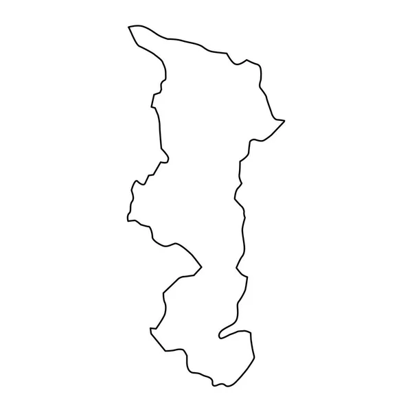 Karte Des Distrikts Shamakhi Verwaltungsbezirk Von Aserbaidschan — Stockvektor