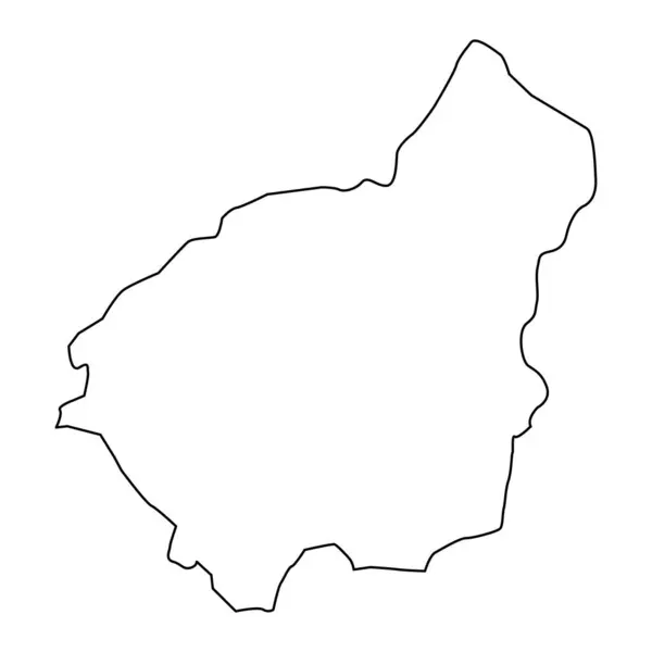 Shamkir District Map Administrative Division Azerbaijan — Stock Vector