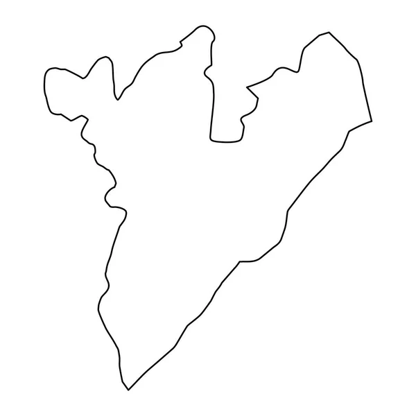 Carte District Zangilan Division Administrative Azerbaïdjan — Image vectorielle