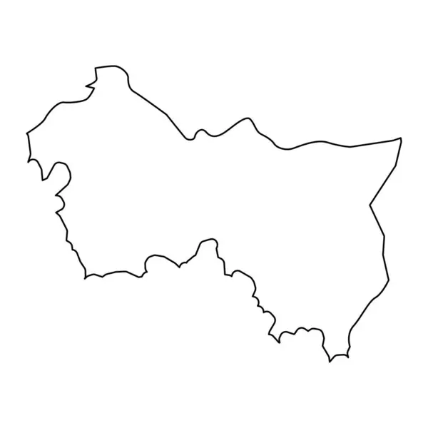 Zardab Bölge Haritası Azerbaycan Idari Bölümü — Stok Vektör