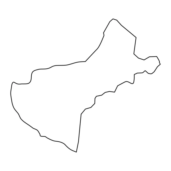 Mapa Yardimli División Administrativa Azerbaiyán — Vector de stock