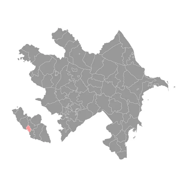 Carte Ville Nakhitchevan Division Administrative Azerbaïdjan — Image vectorielle