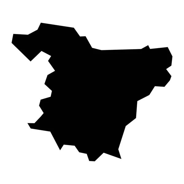 Karte Der Provinz Bouira Verwaltungseinheit Algeriens — Stockvektor
