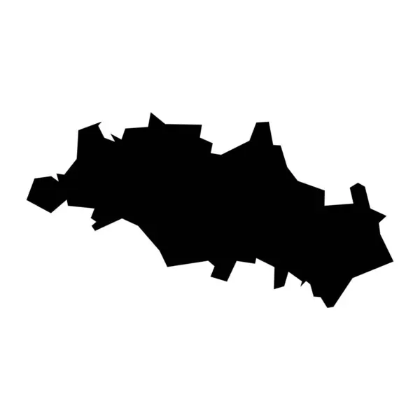 ブアギ州の地図 アルジェリアの行政区画 — ストックベクタ