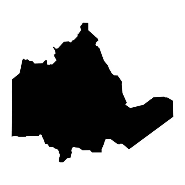 Tamanrasset Eyalet Haritası Cezayir Idari Bölümü — Stok Vektör