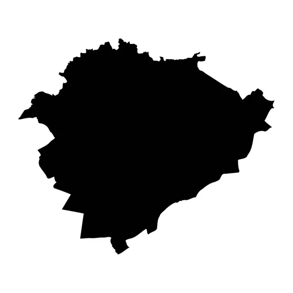 Carta Geografica Della Provincia Tiaret Divisione Amministrativa Dell Algeria — Vettoriale Stock