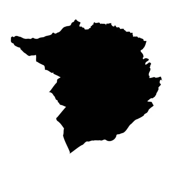 Tlemcen Province Map Administrative Division Algeria — Stock Vector