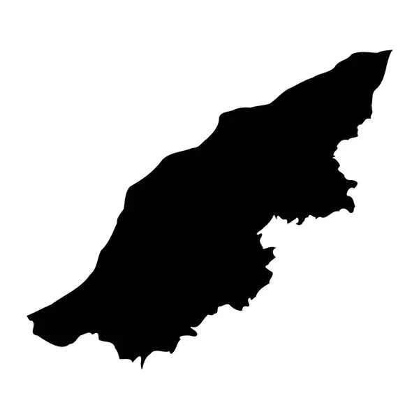 Mostaganem Provincia Mapa División Administrativa Argelia — Archivo Imágenes Vectoriales