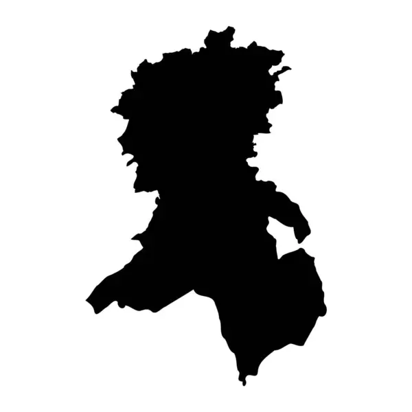 シディ アベス州マップ アルジェリアの行政区画 — ストックベクタ