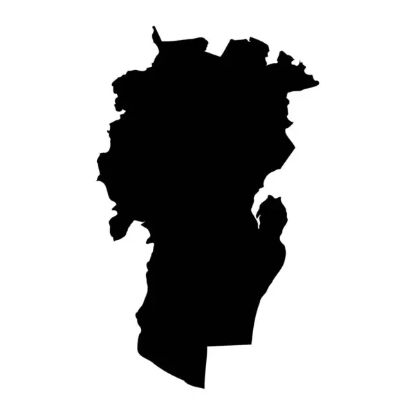 Khenchela Eyalet Haritası Cezayir Idari Bölümü — Stok Vektör