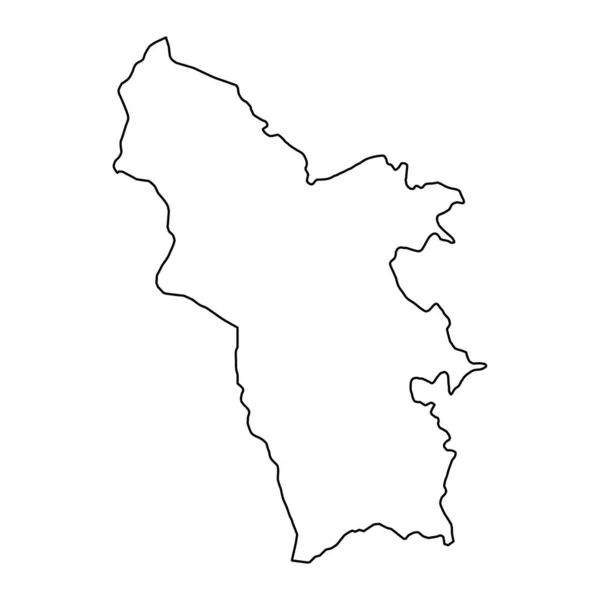 Mappa Della Provincia Syunik Divisione Amministrativa Dell Armenia — Vettoriale Stock