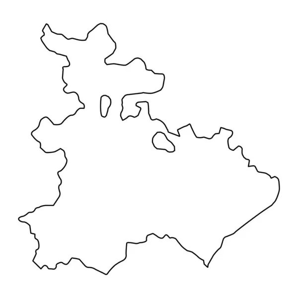 Tavush Provinskarta Administrativ Indelning Armenien — Stock vektor